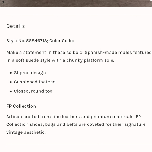 Free People Taupe Avery Platform Mules Size 37 (6.5-7) - Picture 9 of 13